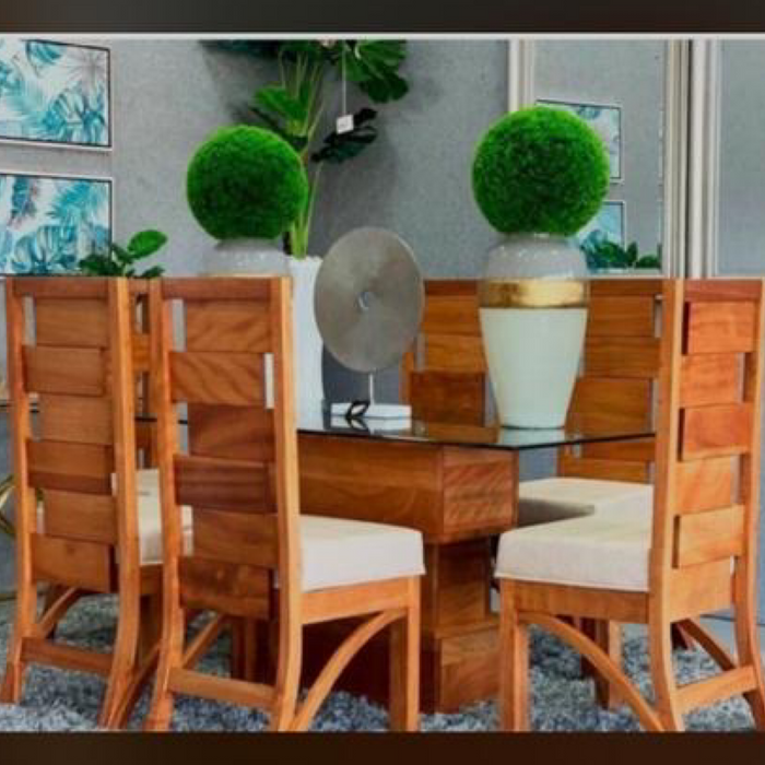 Juego de comedor 6 sillas ocume
