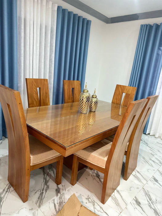comedor de 6 sillas en caoba