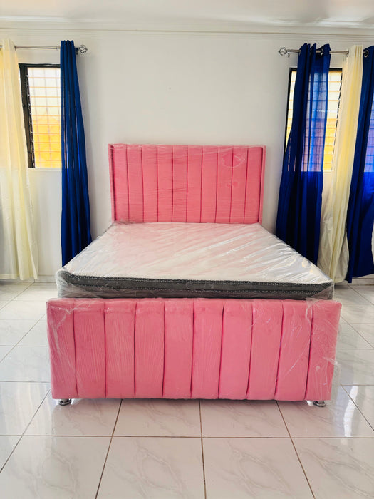 Cama, Espaldar de raya, colchon ortopédico/ pillow top , twin, full , Queen , King