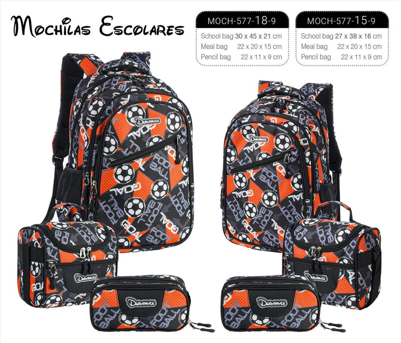 mochila combo de 3 pcs