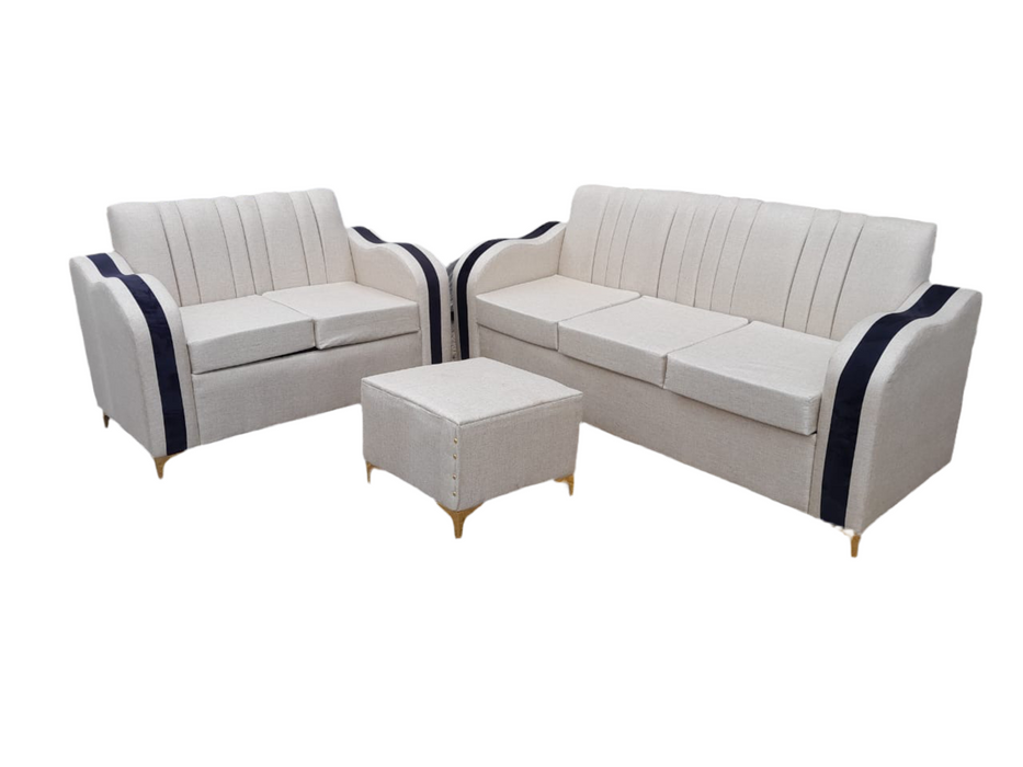 Juego de sofás 3/2 beige con mesa de centro mueble para la sala
