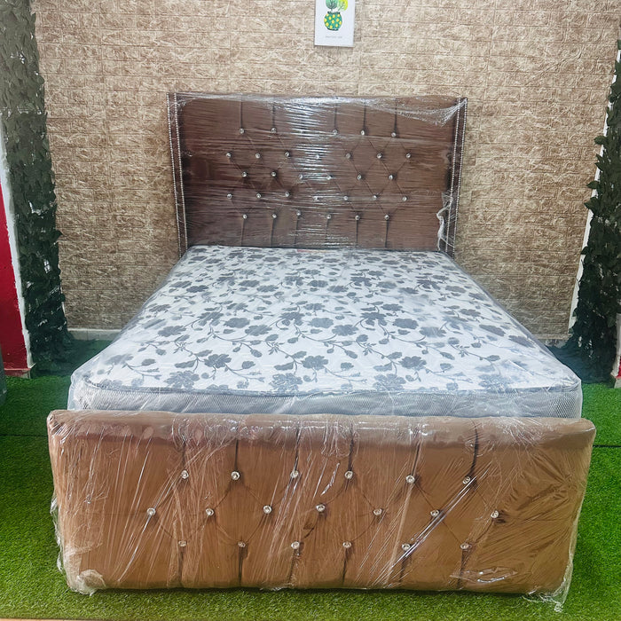 Cama espaldar y colchón Queen