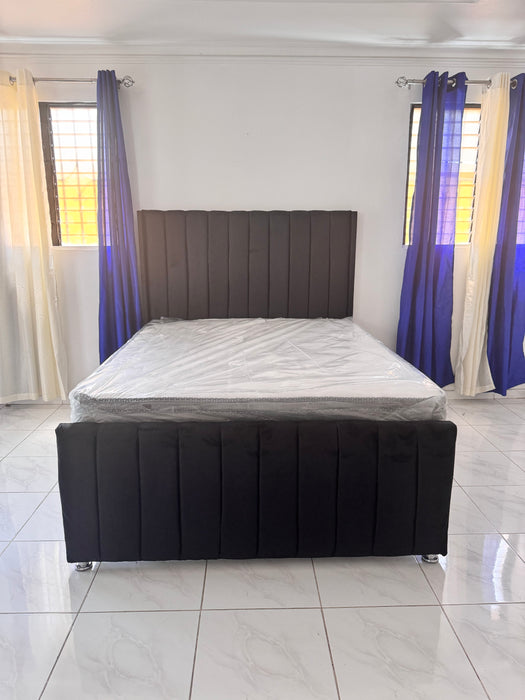Cama, Espaldar de raya, colchon ortopédico/ pillow top , twin, full , Queen , King