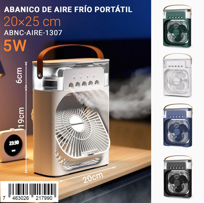 abanico portátil aire frio