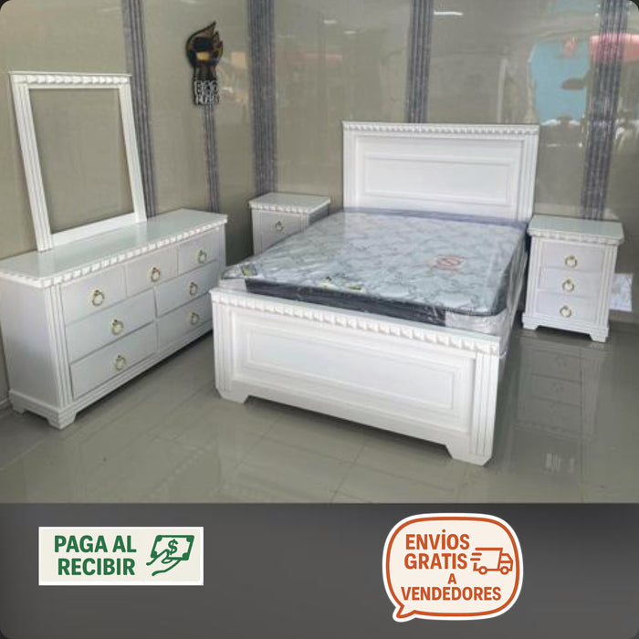 Juego de habitación pirámide blanco
