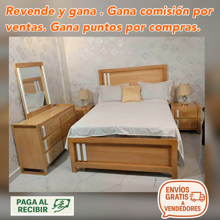 Juego de habitación leyenda color natural