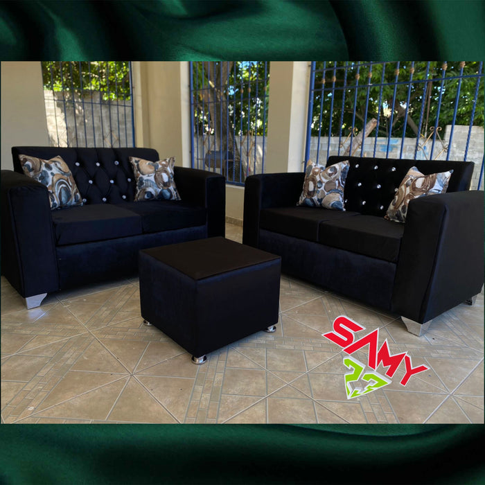 COMO JUEGO DE MUEBLE 3/2 + JUEGO DE COMEDOR 4 SILLAS TAPIZADO