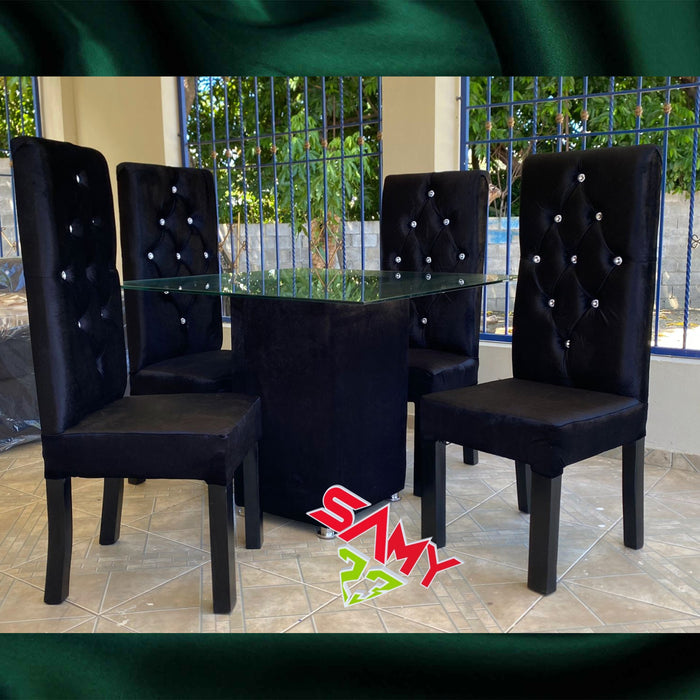 COMO JUEGO DE MUEBLE 3/2 + JUEGO DE COMEDOR 4 SILLAS TAPIZADO