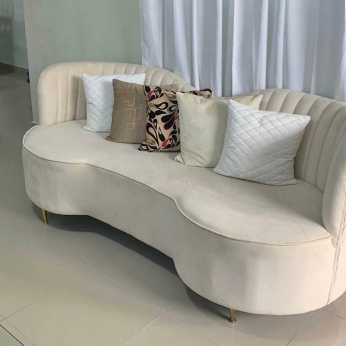 Mueble curvo beige