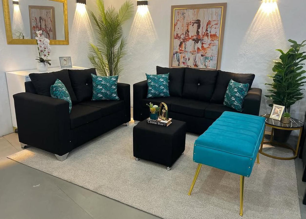 juego de mueble 3/2 con banquito